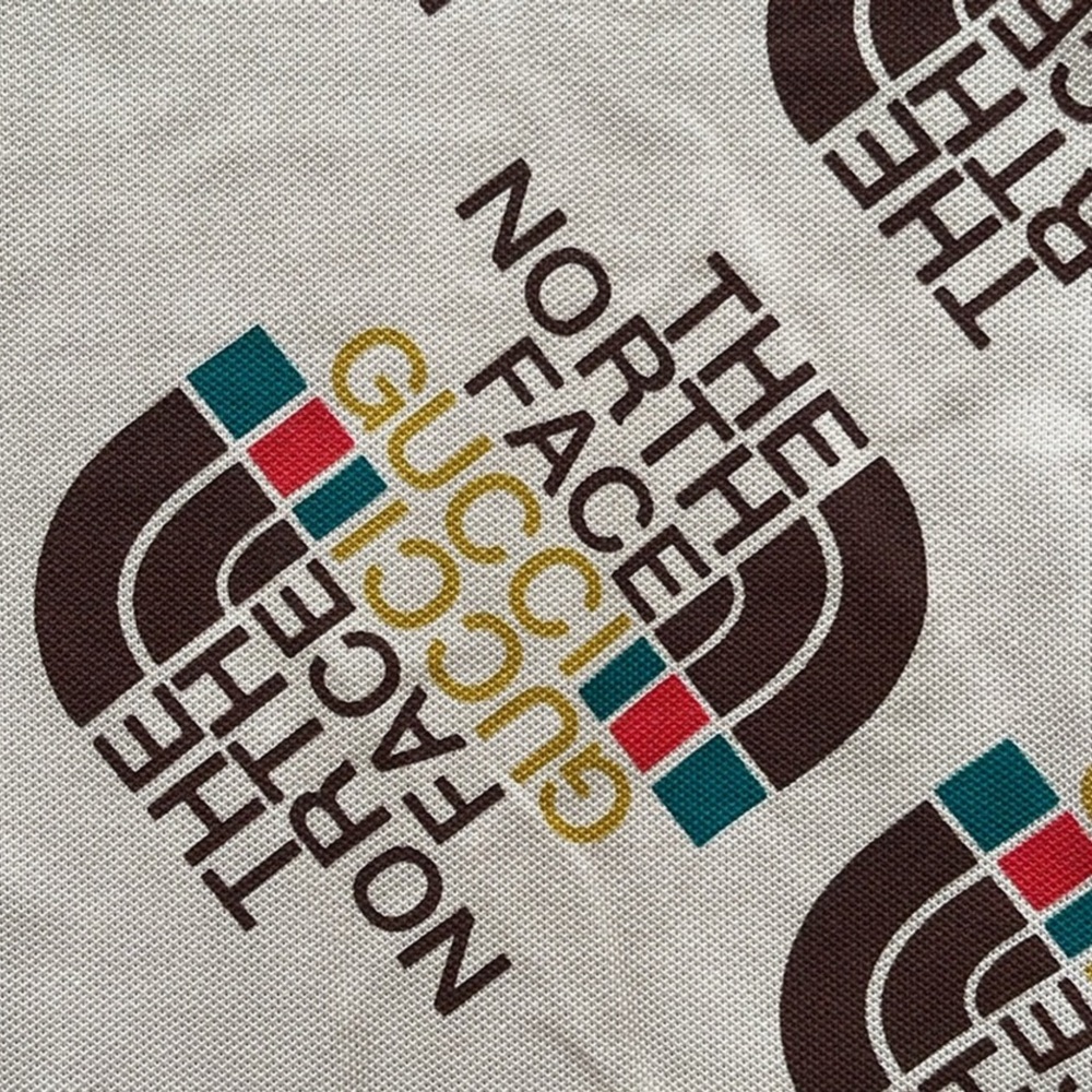 Gucci x The North Face Logo Print Polo Shirt - Picture 3 of 5